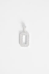 Iced 0 Number Pendant