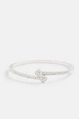 Iced Spade Micro Pave Bangle