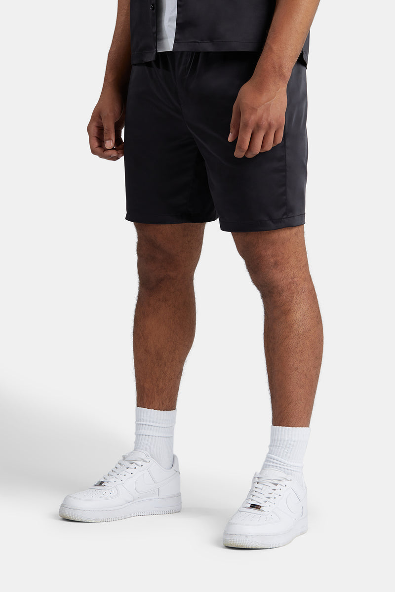 Heavyweight Satin Short - Black