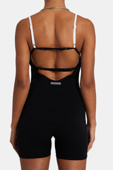 Strappy Back Unitard - Black