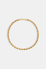 7mm Rope Chain - Gold