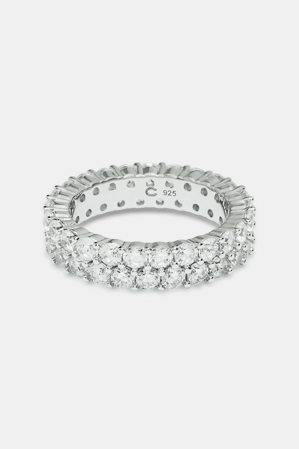 Women's 925 Double Row Ring