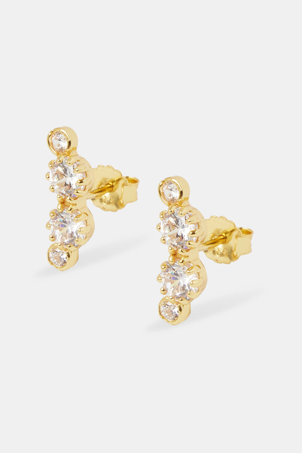 925 Multi CZ Stud Earrings