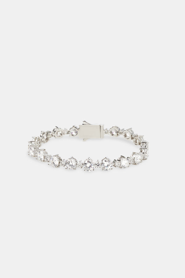 Alternating Round Tennis Bracelet