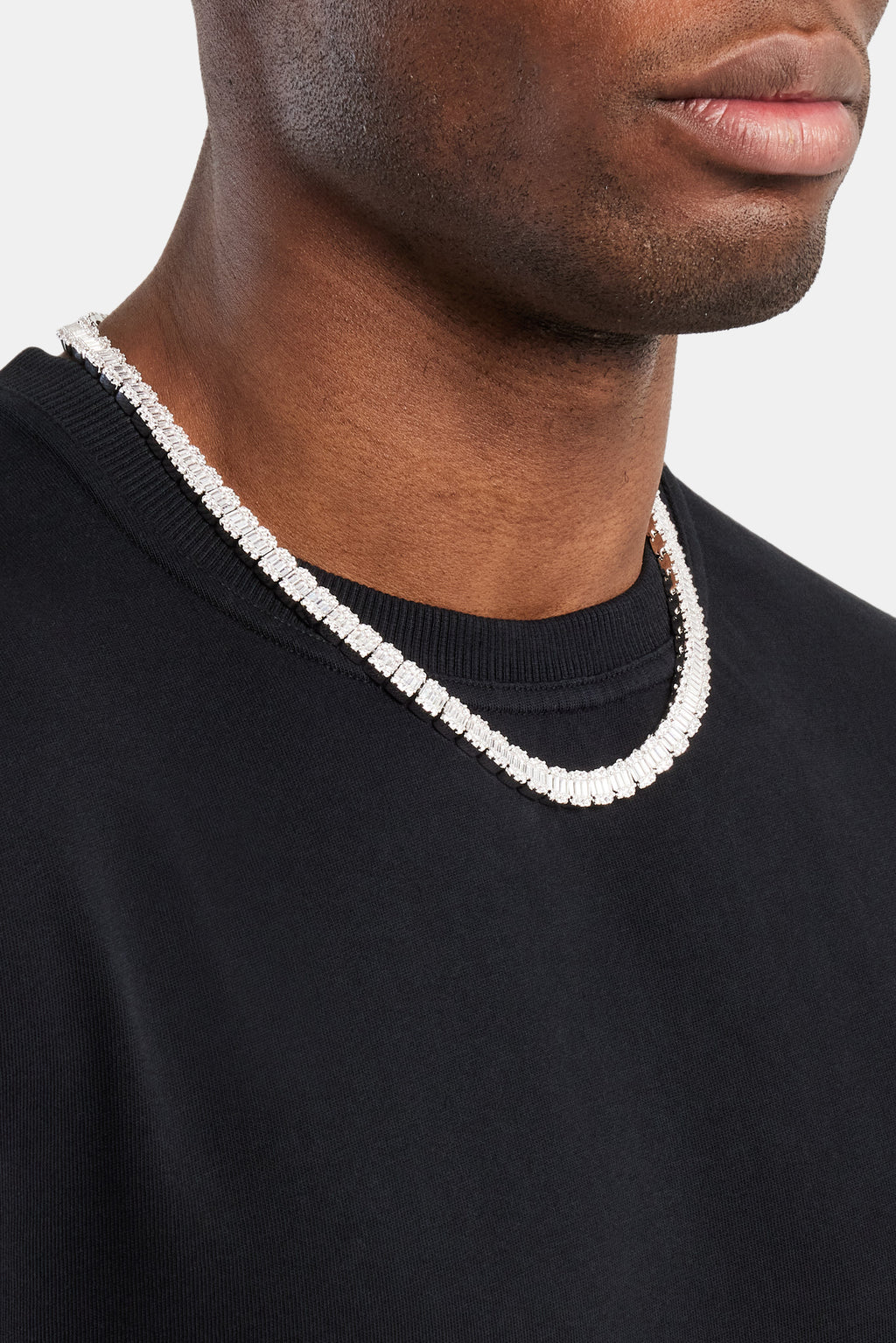 Iced Baguette Tennis Chain | Mens Chains | Shop Tennis Chains at ...