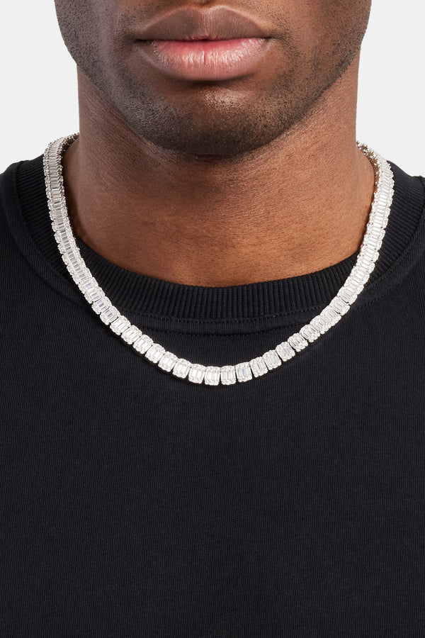 Iced Baguette Tennis Chain