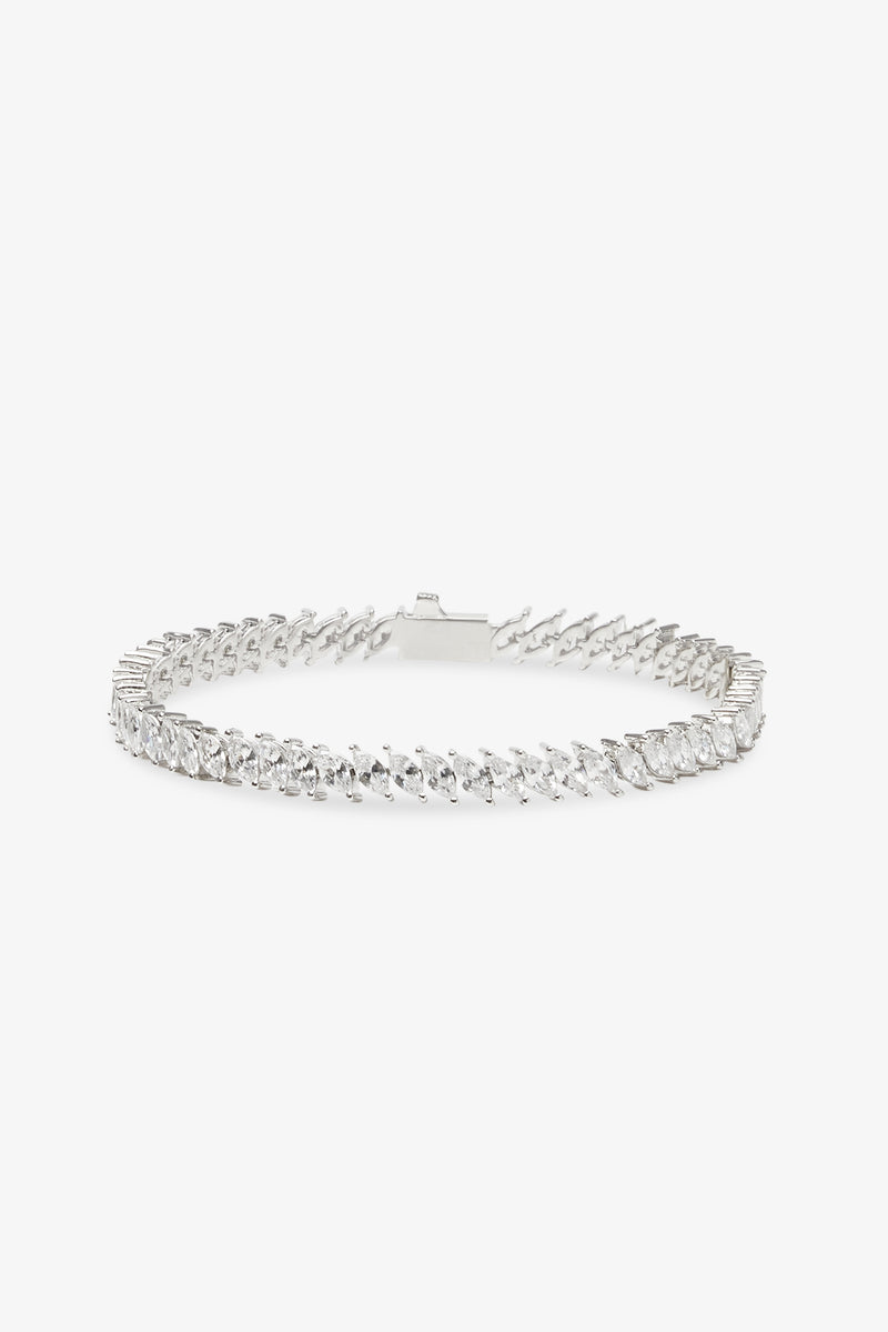 Iced Oval Tennis Bracelet - 6mm