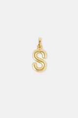 Mini Polished Balloon Letter Pendant - 20m - Gold