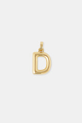 Mini Polished Balloon Letter Pendant - 20m - Gold