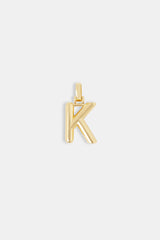 Mini Polished Balloon Letter Pendant - 20m - Gold