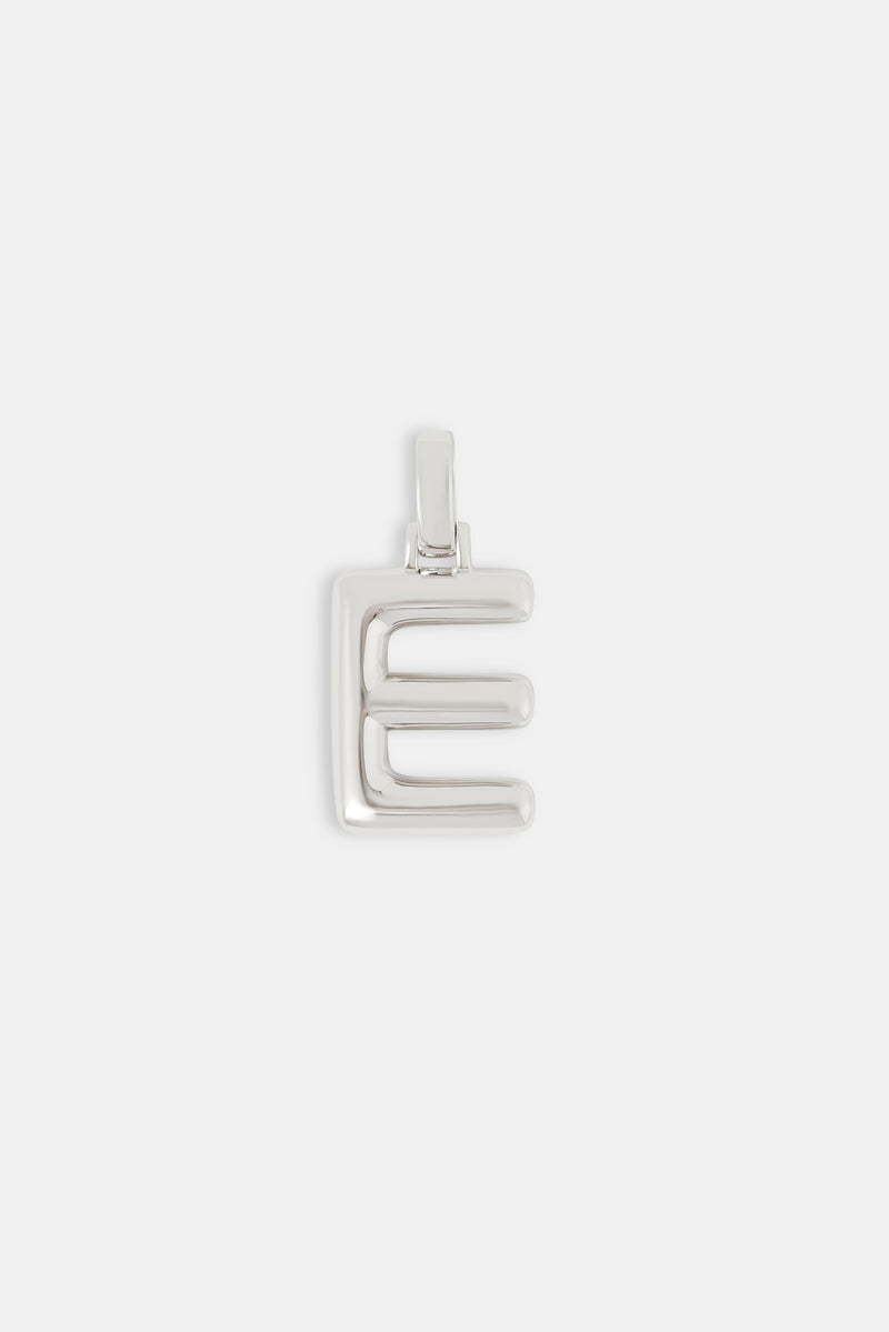 Mini Polished Balloon Letter Pendant - 20mm