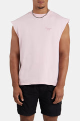 Cernucci International Embroidered Oversized Tank - Pink