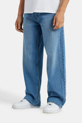 Baggy Fit Jeans - Mid Blue