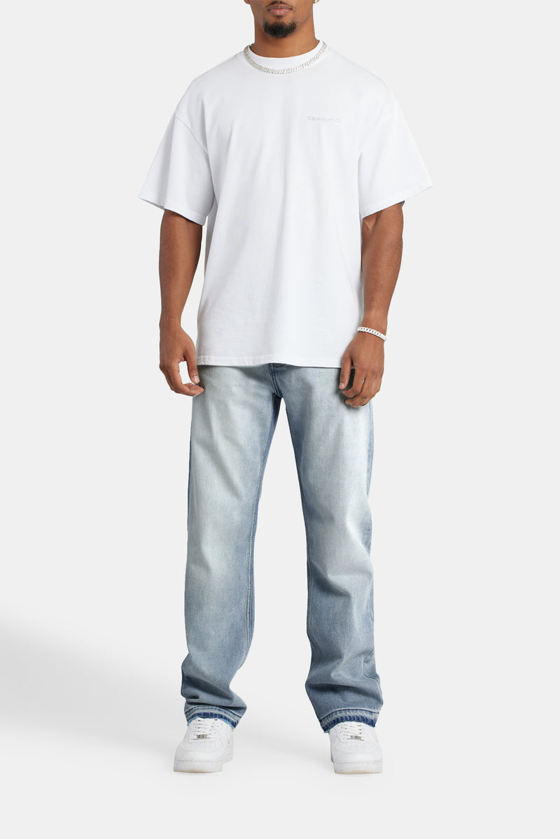 Relaxed Fit Jeans - Bleach Wash