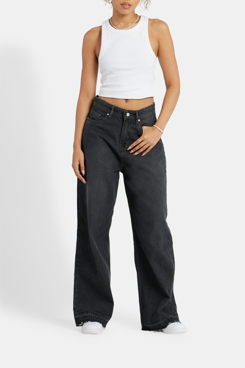 Dark grey on sale women's jeans