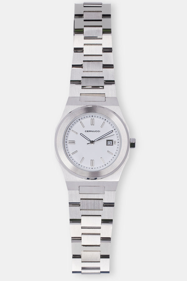 Cernucci Polished Watch - White