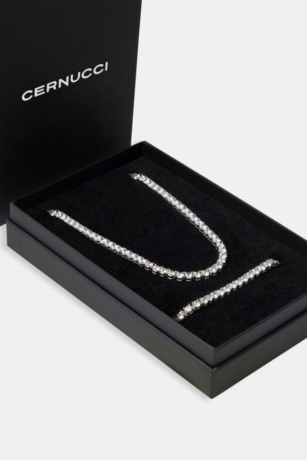 5mm Tennis Chain & Bracelet Set