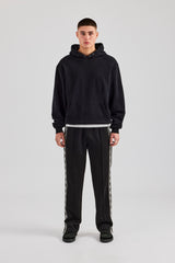 Taping Split Hem Track Pant - Black