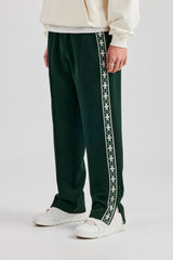 Taping Split Hem Track Pant - Forest Green