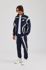 CCC Nylon Zip Through Tracksuit - Navy Blue