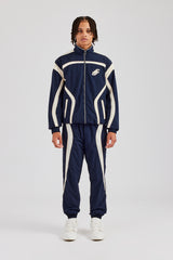 CCC Nylon Zip Through Tracksuit - Navy Blue