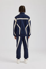 CCC Nylon Zip Through Tracksuit - Navy Blue