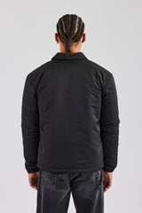 Nylon Padded Harrington Jacket - Black