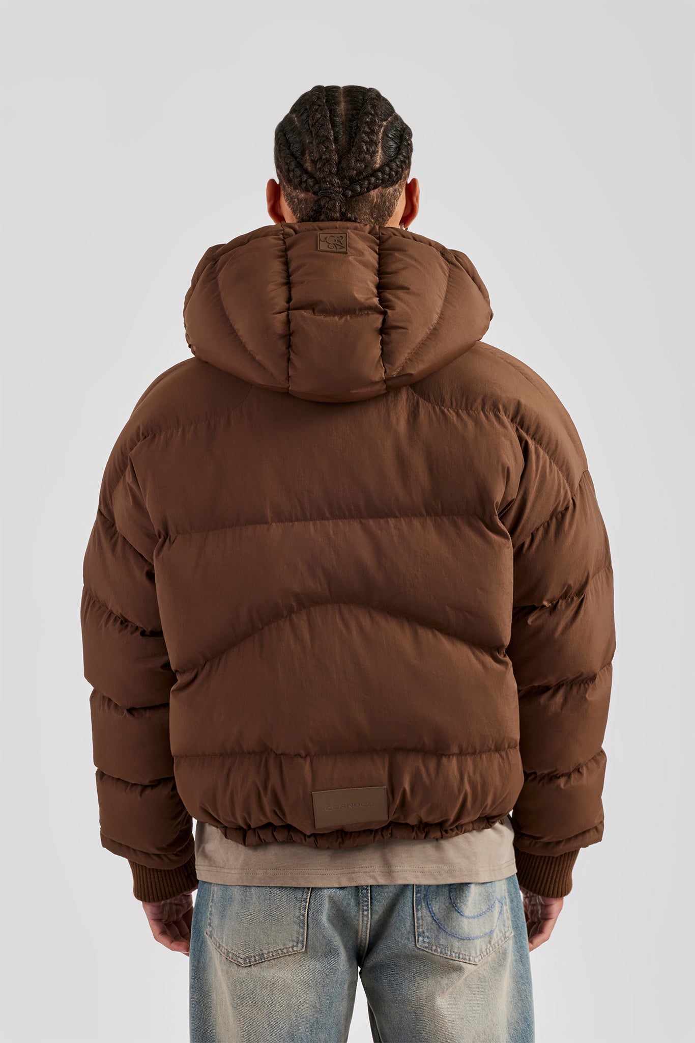 Offers Nap Oversized Hooded Puffer in Brown