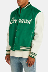 Cernucci Varsity Bomber Jacket - Green