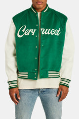 Cernucci Varsity Bomber Jacket - Green