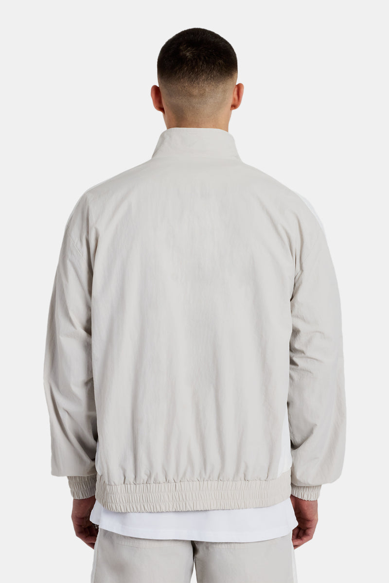 Cernucci Panelled Nylon Track Jacket - Stone