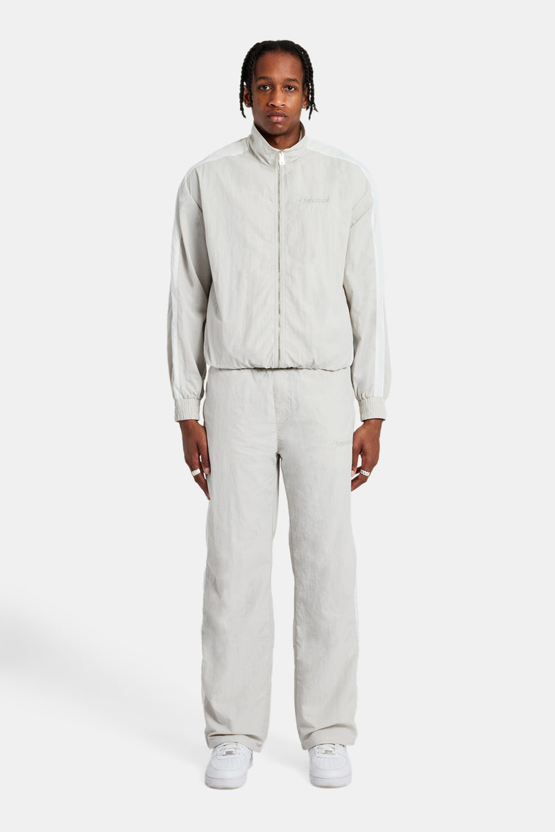 Cernucci Panelled Nylon Tracksuit - Stone