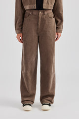 Cropped Cord Jacket & Trouser - Taupe