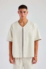 Woven Embroidered Baseball Shirt