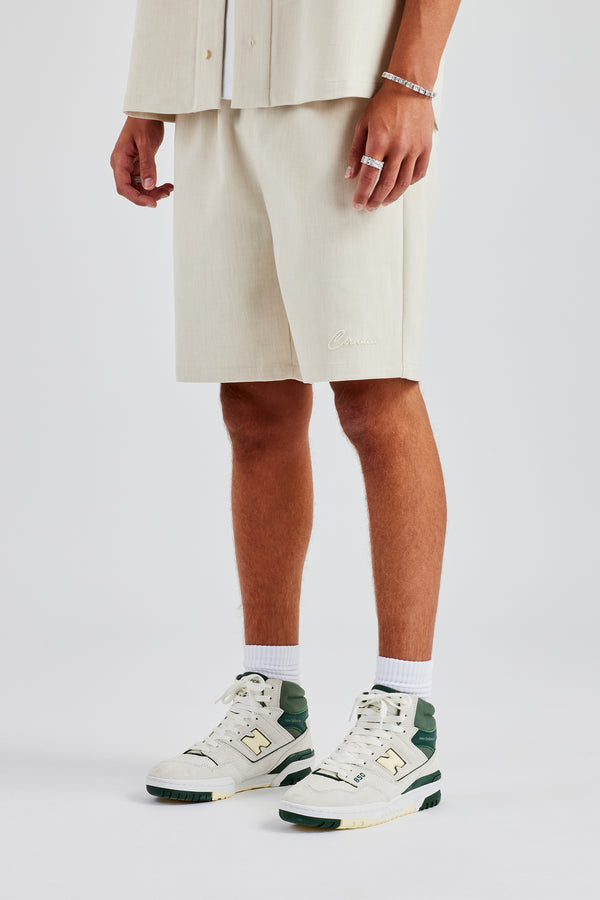 Woven Embroidered Short