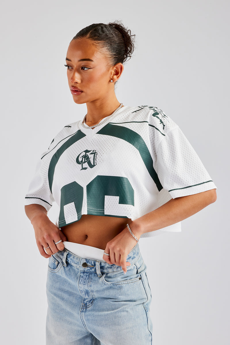 86 Cropped Mesh Top