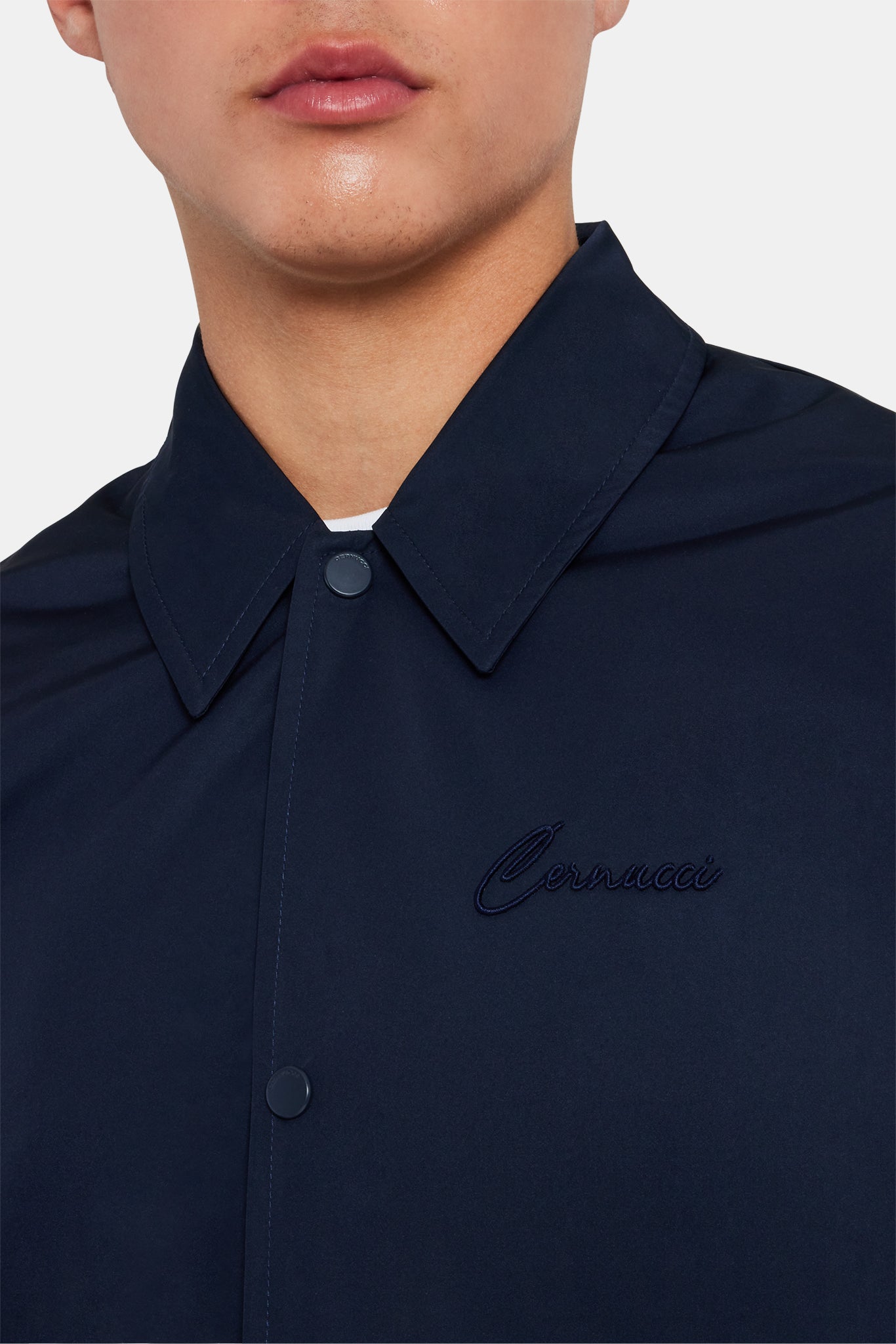 Coach Jacket - Navy | Mens Outerwear | Shop Jackets at CERNUCCI.COM –  Cernucci