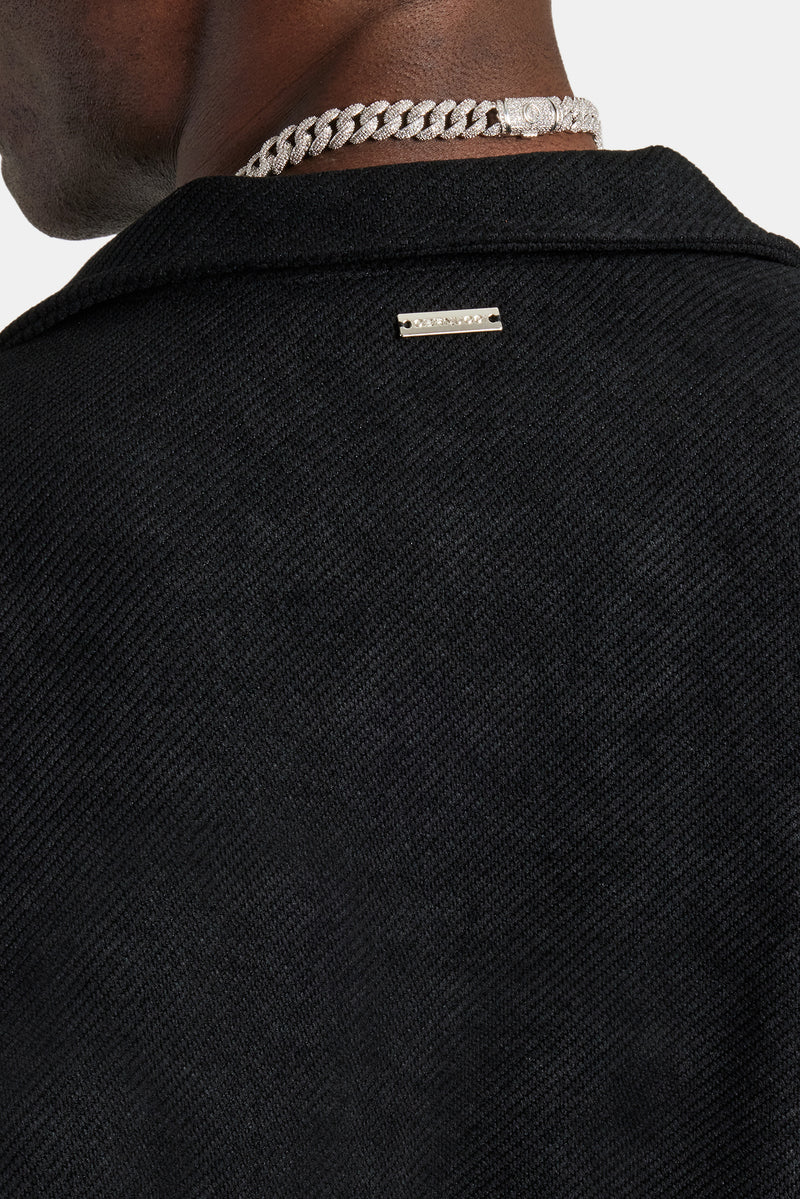 Heavyweight Textured Shirt - Black