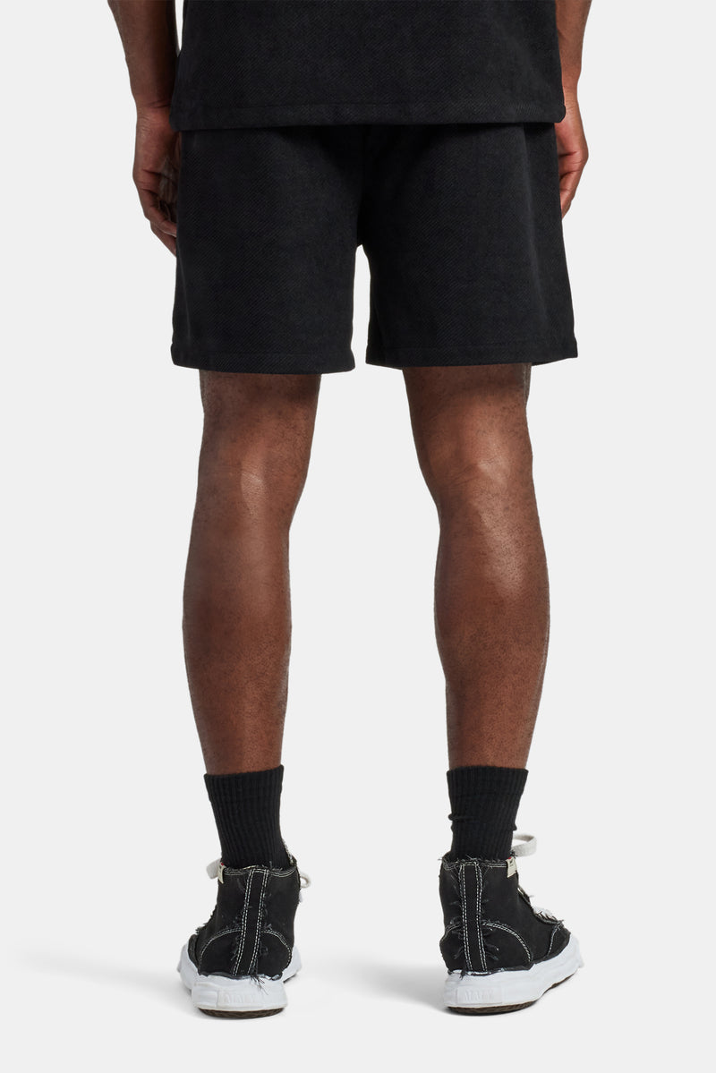 Heavyweight Textured Short - Black