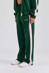 Womens Contrast Panel Track Pant - Green