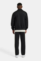 Black Contrast Panel Tracksuit