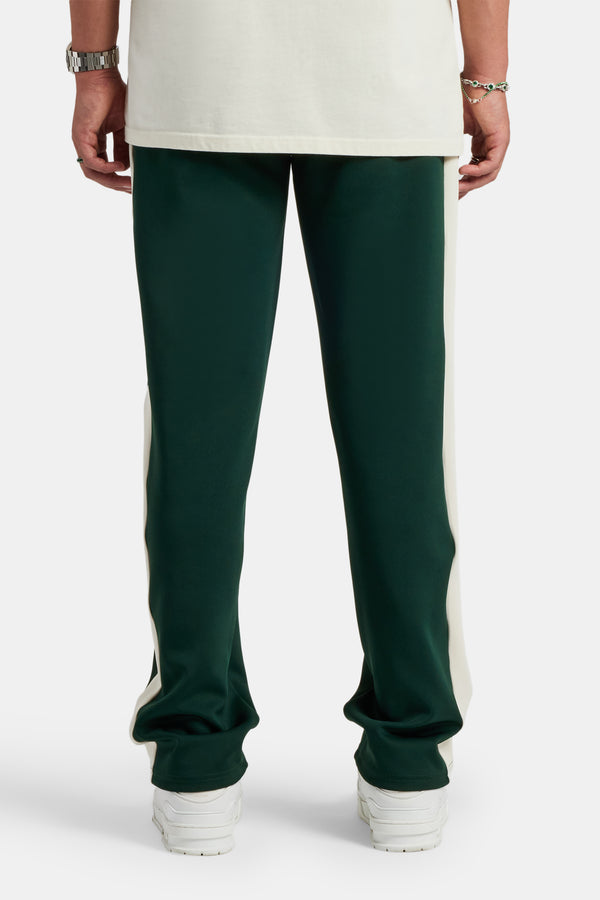 Contrast Panel Track Pant - Forest