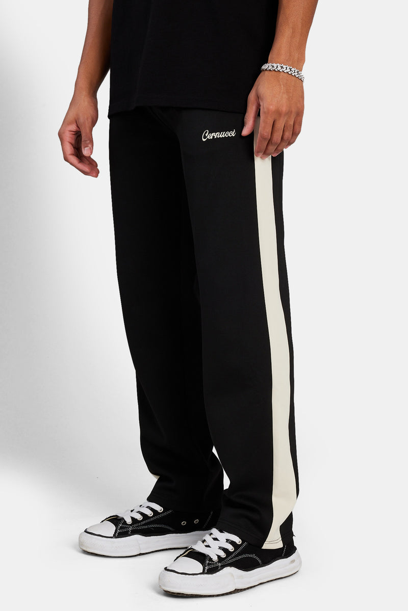 Relaxed Scuba Sweatpants With Side Panel