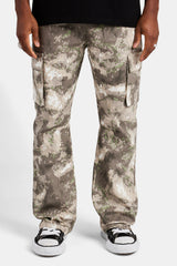 Camo Cargo Flare Trouser - Camo