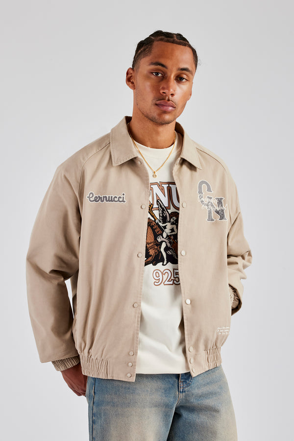 CN Twill Harrington Jacket - Beige