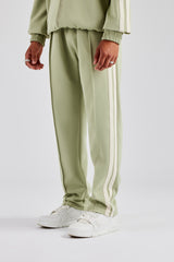 Taping Straight Leg Track Pant- Sage