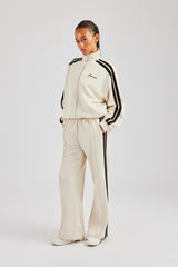 Zip Through Taping Track Jacket - Off White