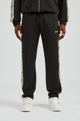 Rhinestone Embellished Track Pant - Black