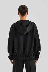 Taping Hooded Jacket - Black