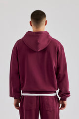 Washed Hoodie - Burgundy